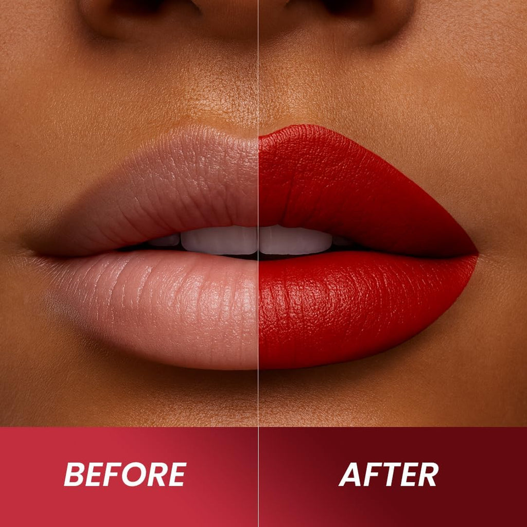 Moisturizing Deep Red Lipstick - Enriched with 100% Pure Organic Argan Oil, Shea Butter - Voluptuous Sexy Lips - Sunscreen, Hydration & Nourishing - Long Lasting Lip Balm - Cabernet