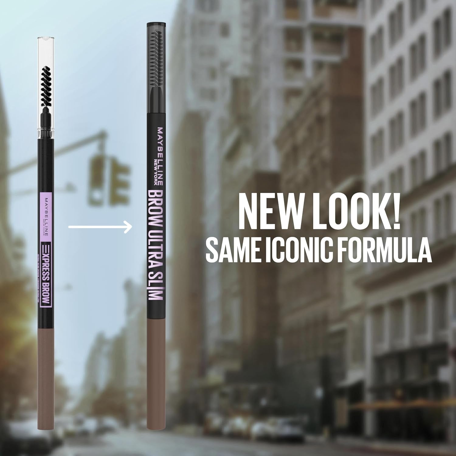 Eyebrow Pencil, Defines Eyebrows, Slim Precision Tip, Buildable Formula, Built-In Spoolie Brush, Brow Ultra Slim, Deep Brown