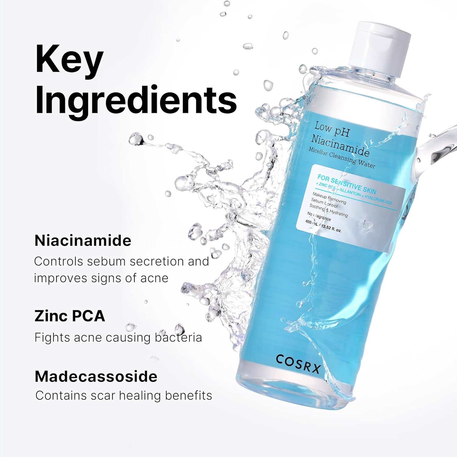 COSRX Low Ph Niacinamide Micellar Cleansing Water 400 Ml