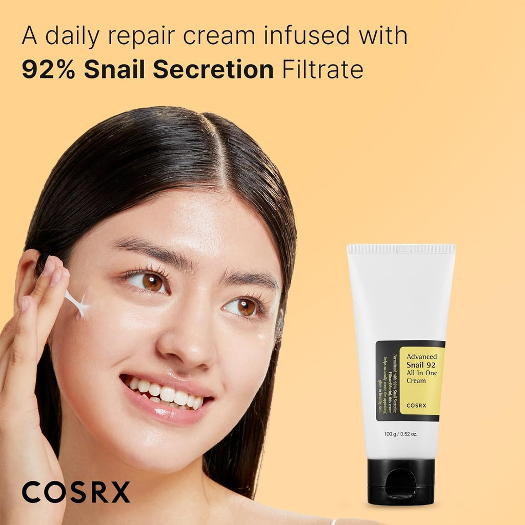 Advanced Snail 92 All in One Cream - Tube (NEW) 100G - Moisturizing Cream for Skin Repair and Hydration