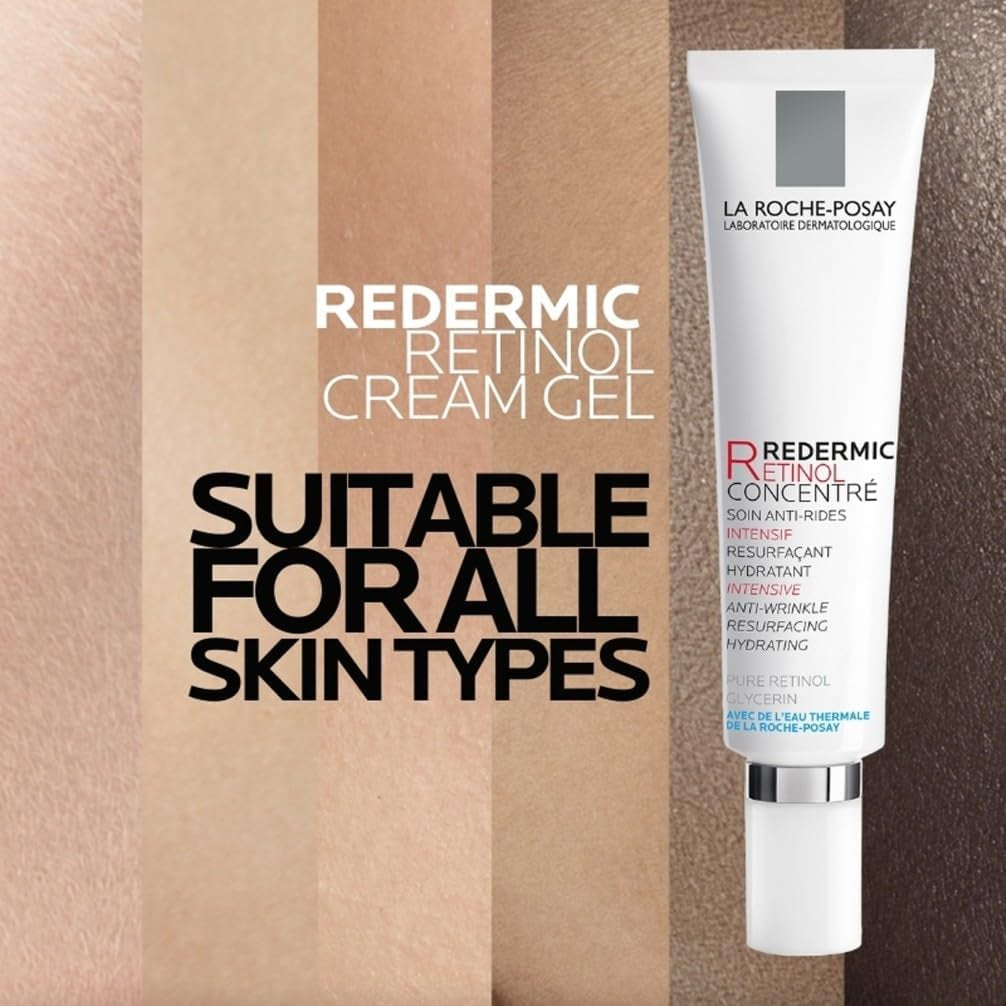 La Roche-Posay Redermic Retil Anti-Ageing Moisturiser 30Ml - Night Face Cream with Retil for Wrinkles, Smooths Skin Tone, Sensitive Skin Formula, Firming Action