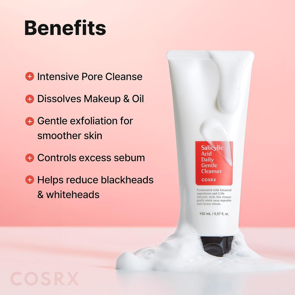 COSRX Salicylic Acid Daily Gentle Cleanser, 150Ml, Pack of 1