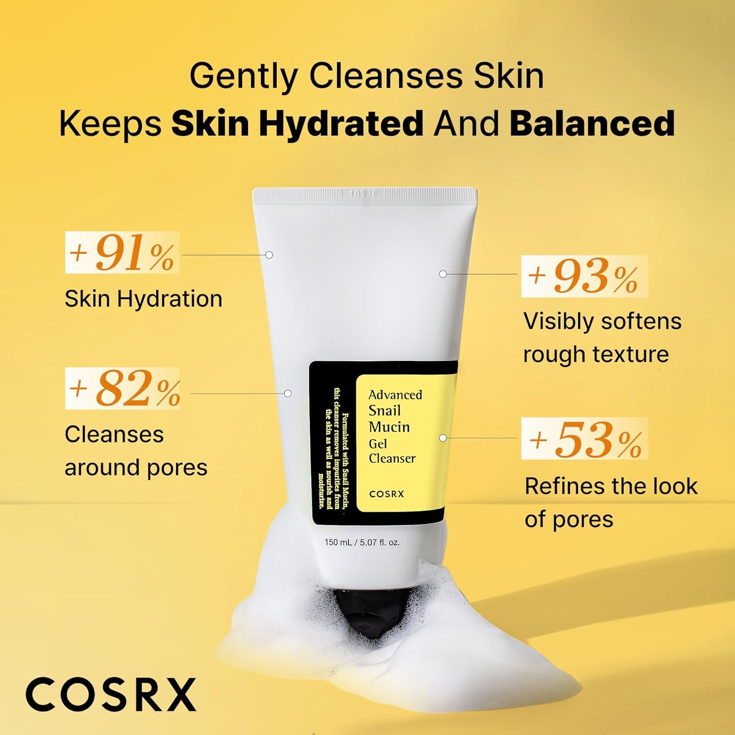 Advanced Snail Mucin Gel Cleanser 150Ml, 1 Count
