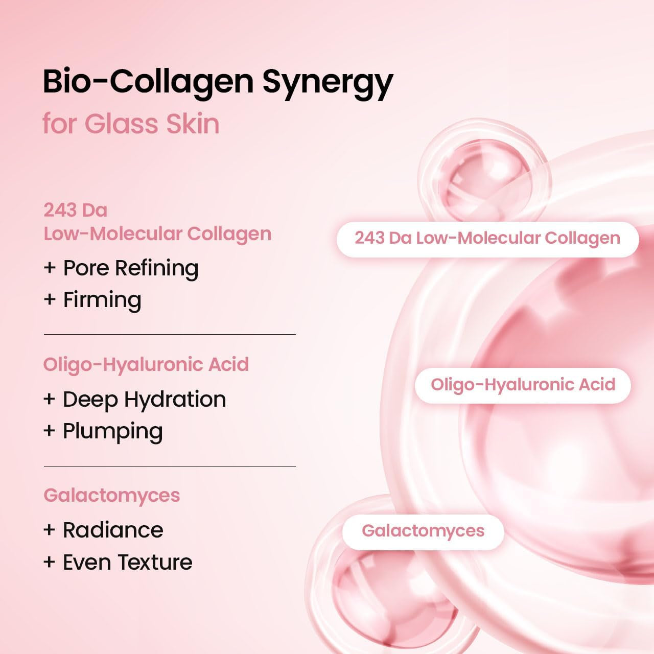 Bio-Collagen Real Deep Mask, Hydrating Overnight Hydrogel Mask, Pore Minimizing, Elasticity, Plumping Improvement, Korean Skincare | 1.19Oz(34G) X 4Ea