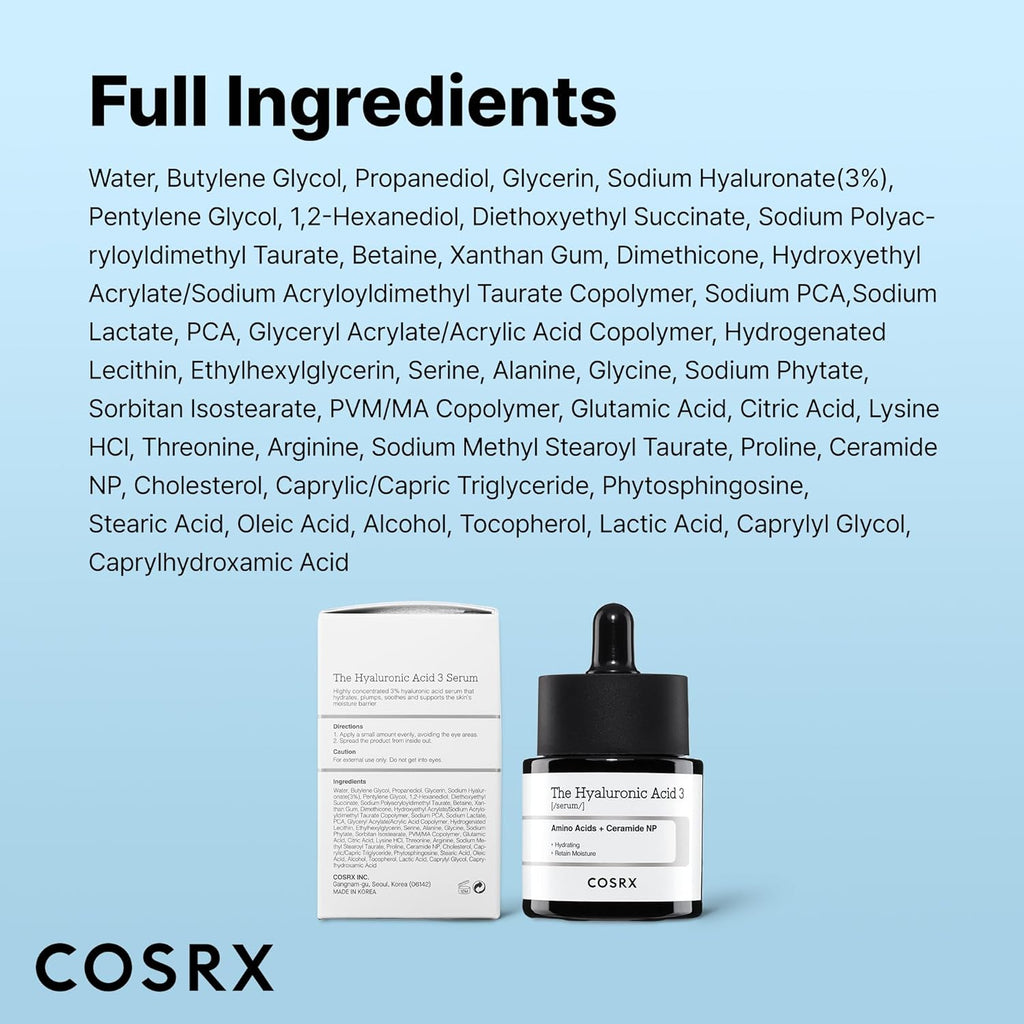 the Hyaluronic Acid 3 with Amino Acid & Ceramide NP