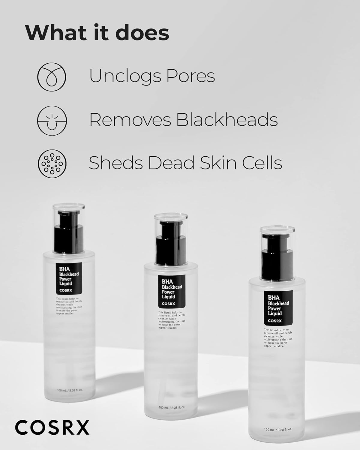 BHA 4% Blackhead Exfoliant Toner 100Ml, Niacinamide 2%, Korean Toner, Pore Minimizer for Enlarged Pores, for All Skin Types, Korean Skincare, Not Tested on Animals, Paraben Free