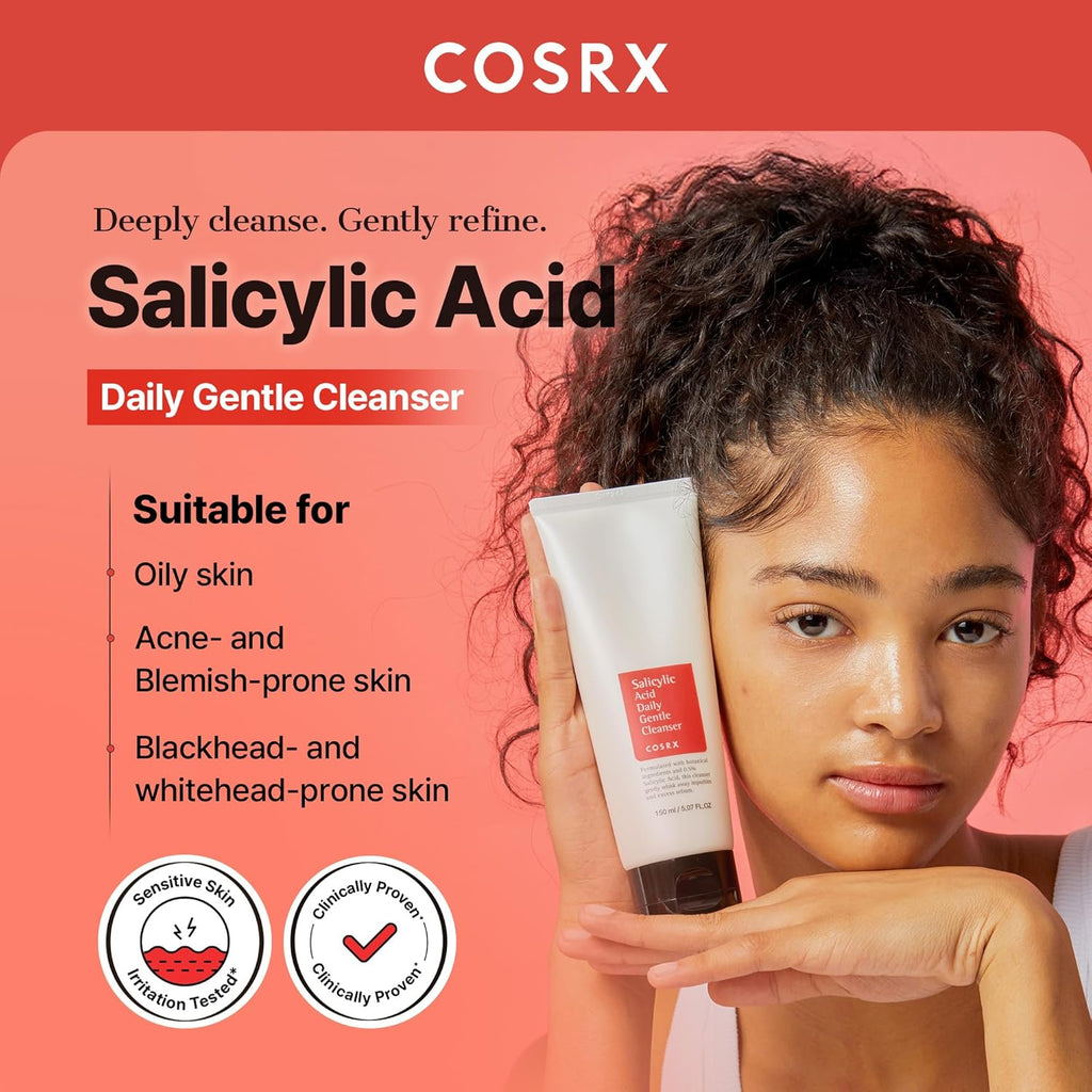 COSRX Salicylic Acid Daily Gentle Cleanser, 150Ml, Pack of 1