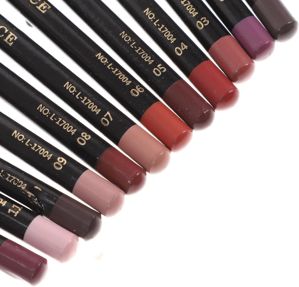 12-Pack Waterproof Lip Liner Pencil Set for Women Smooth Lip Shaping Pencils with Colour Portable Size for Precise Definition and Makeup