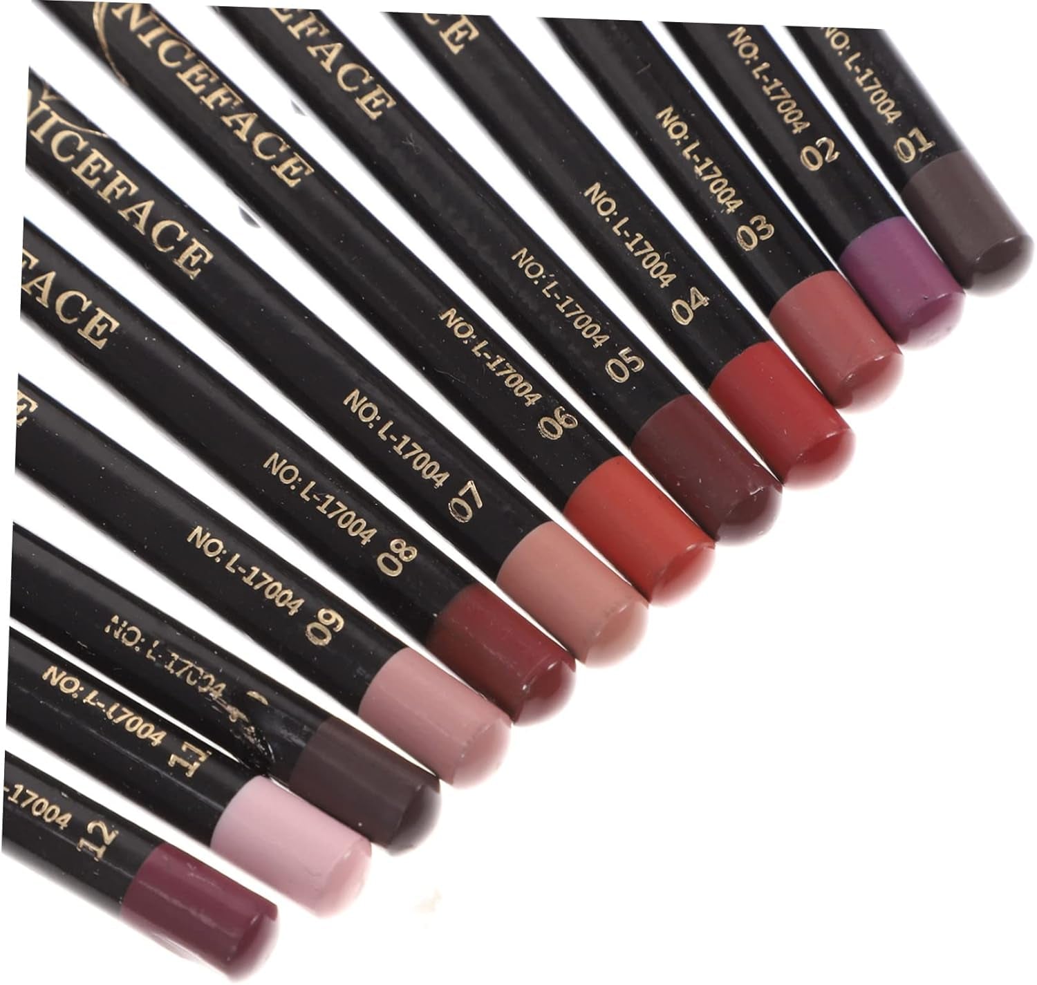 12-Pack Waterproof Lip Liner Pencil Set for Women Smooth Lip Shaping Pencils with Colour Portable Size for Precise Definition and Makeup