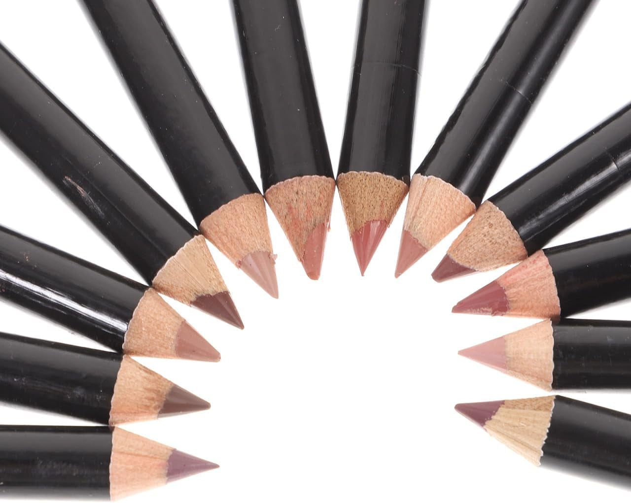 12-Pack Waterproof Lip Liner Pencil Set for Women Smooth Lip Shaping Pencils with Colour Portable Size for Precise Definition and Makeup